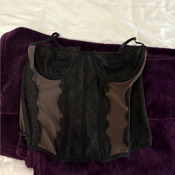 Urban Outfitters Out From Under Modern Love Corset Top - Picture 1 of 7